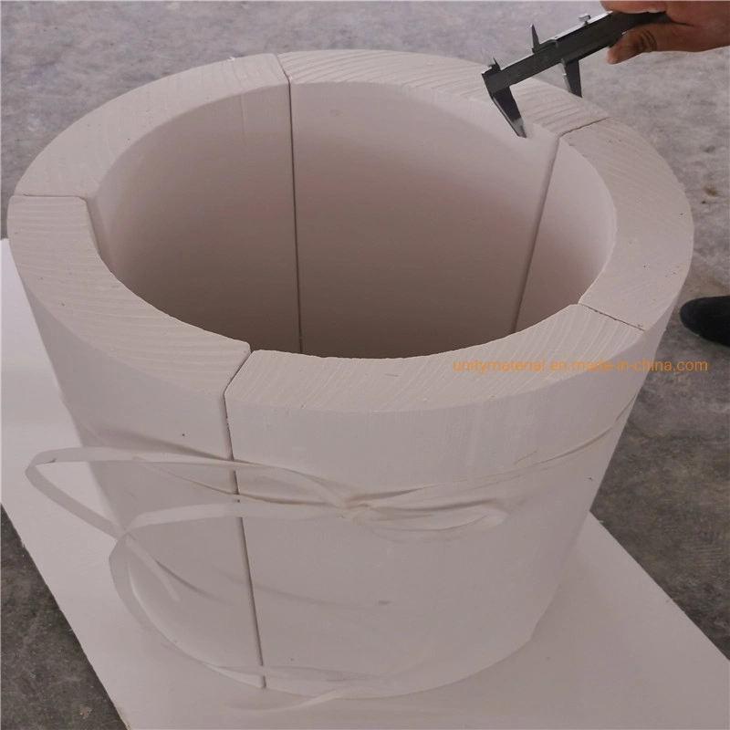 650c 1050c 18-400mm ID Water Repellent High Temperature Calcium Silicate Heat Insulation Pipe Section for Pipelines Thermal Insulation Material Tube Cover