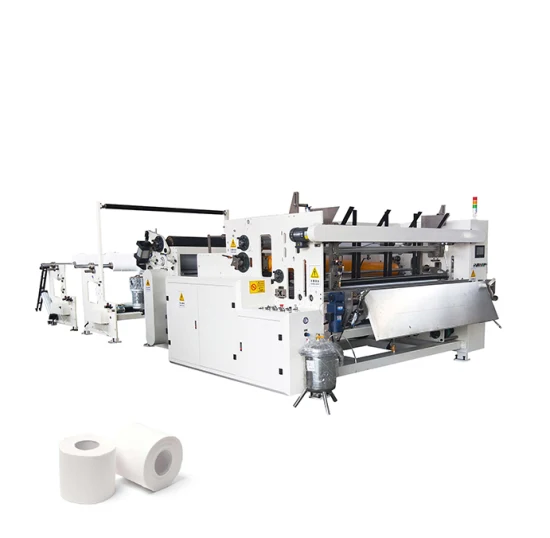 Máquina para fabricar rollos de papel higiénico de bajo costo Línea de producción de máquinas rebobinadoras de papel higiénico