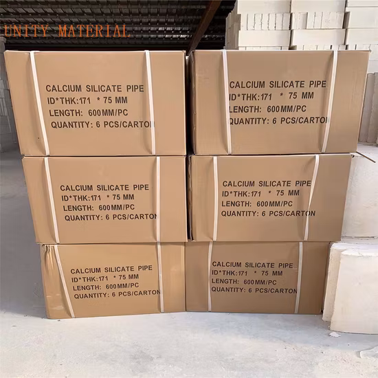 Sección de aislamiento de silicato de calcio para instalación de tuberías ASTM C610 para codo en T