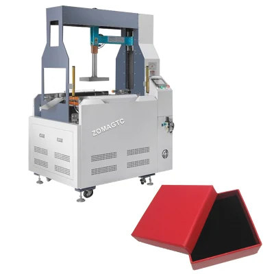 Máquina semiautomática para fabricar cajas rígidas Máquina formadora de cajas de papel