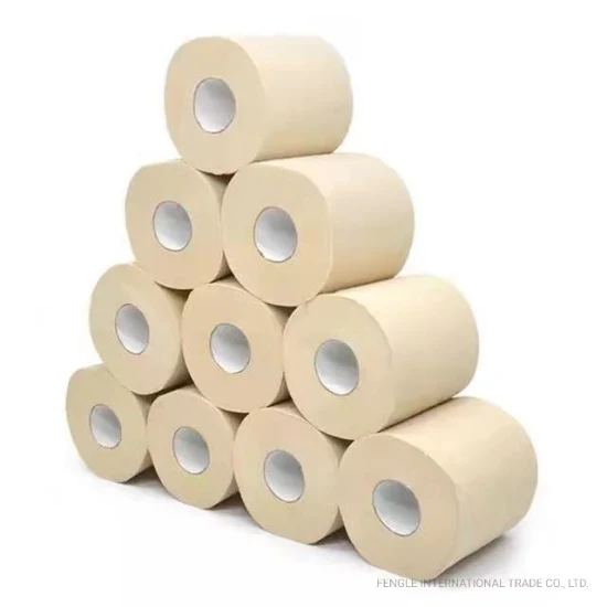 Papel higiénico de papel higiénico al por mayor papel higiénico de pulpa de bambú no irritante